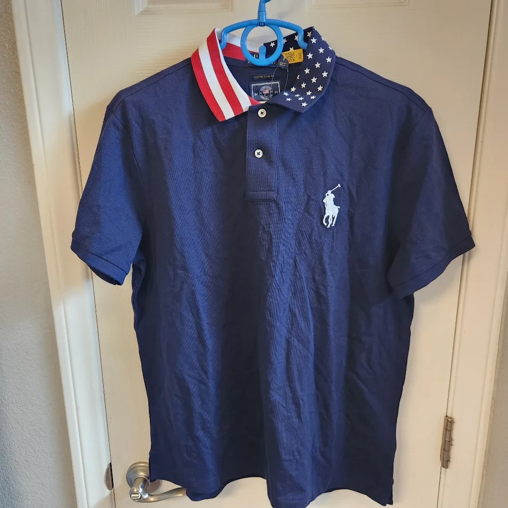 Polo by Ralph lauren 2020 tokyo paraplegic olympics USA slim fit Size L …